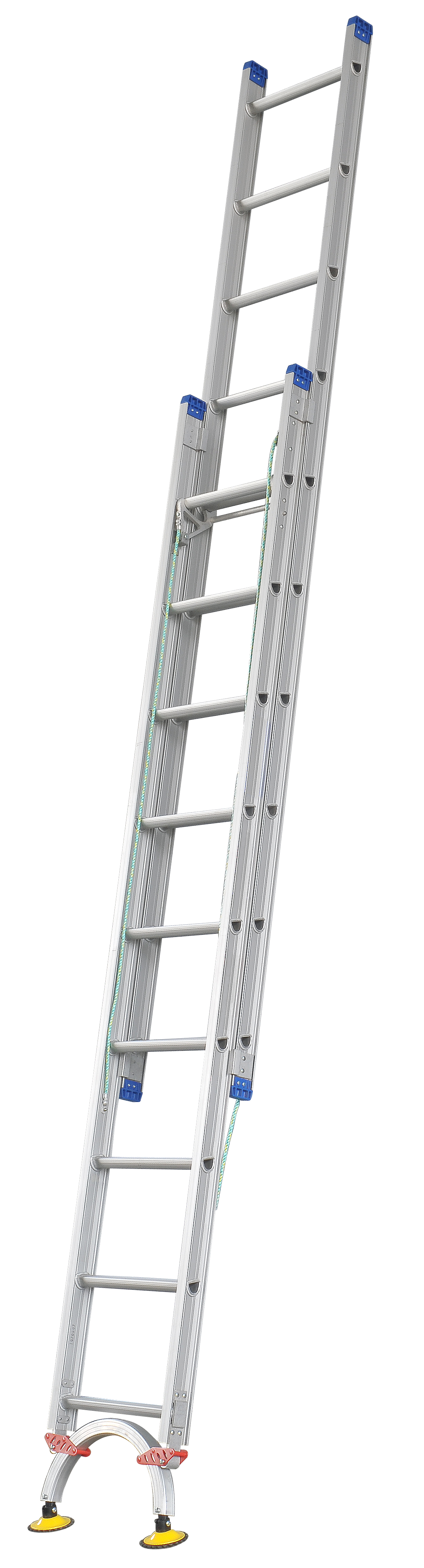 Pro-Series Extension Aluminium Ladders with Level Arc Fitted - Industrial Rated