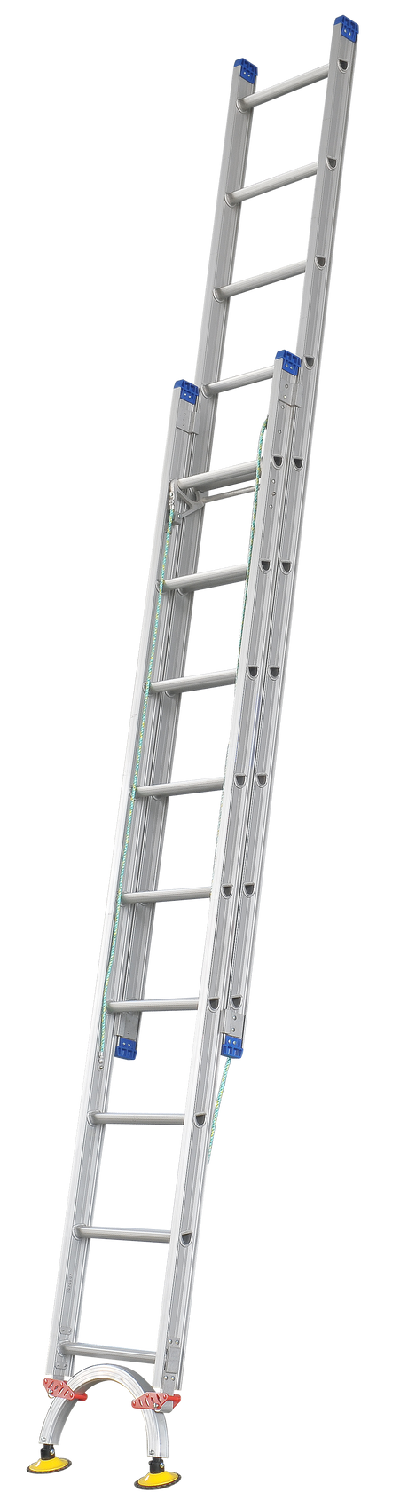 Pro-Series Extension Aluminium Ladders with Level Arc Fitted - Industrial Rated