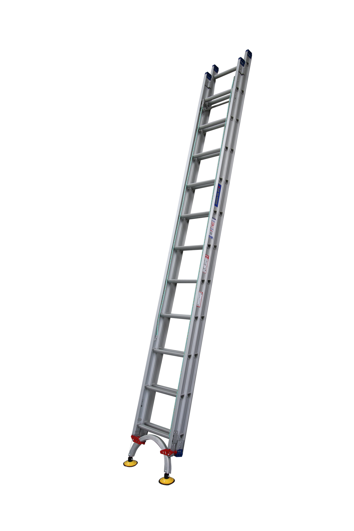 Pro-Series Extension Aluminium Ladders with Level Arc Fitted - Industrial Rated