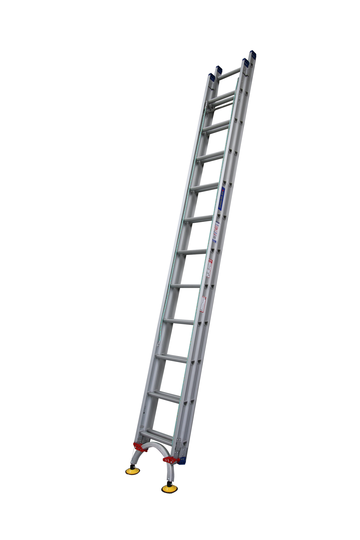 Pro-Series Extension Aluminium Ladders with Level Arc Fitted - Industrial Rated