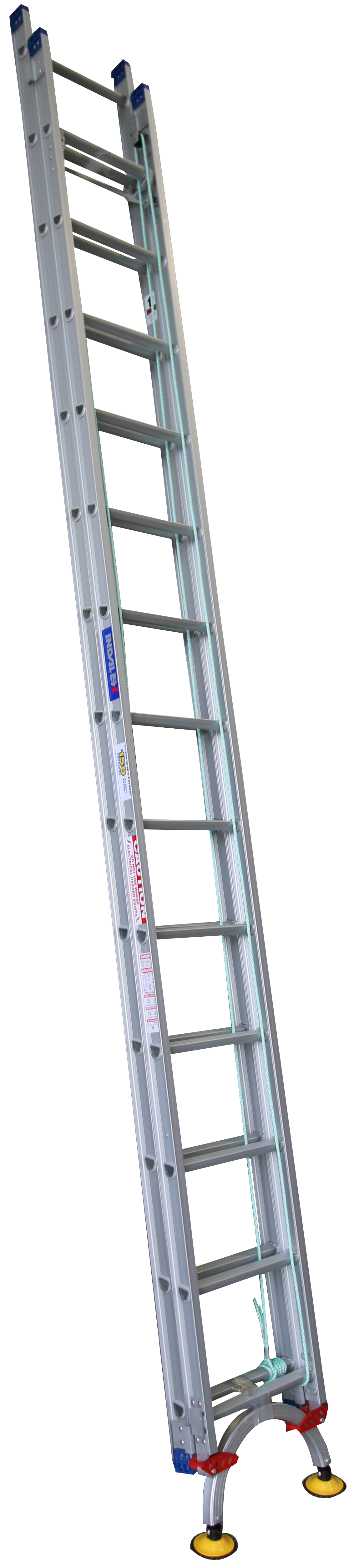 Pro-Series Extension Aluminium Ladders with Level Arc Fitted - Industrial Rated