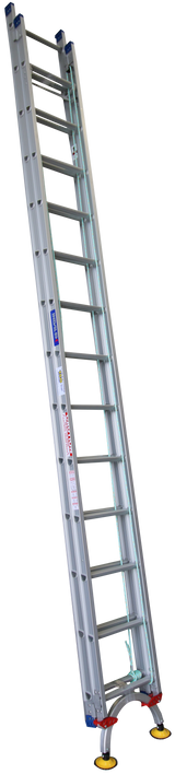 Pro-Series Extension Aluminium Ladders with Level Arc Fitted - Industrial Rated