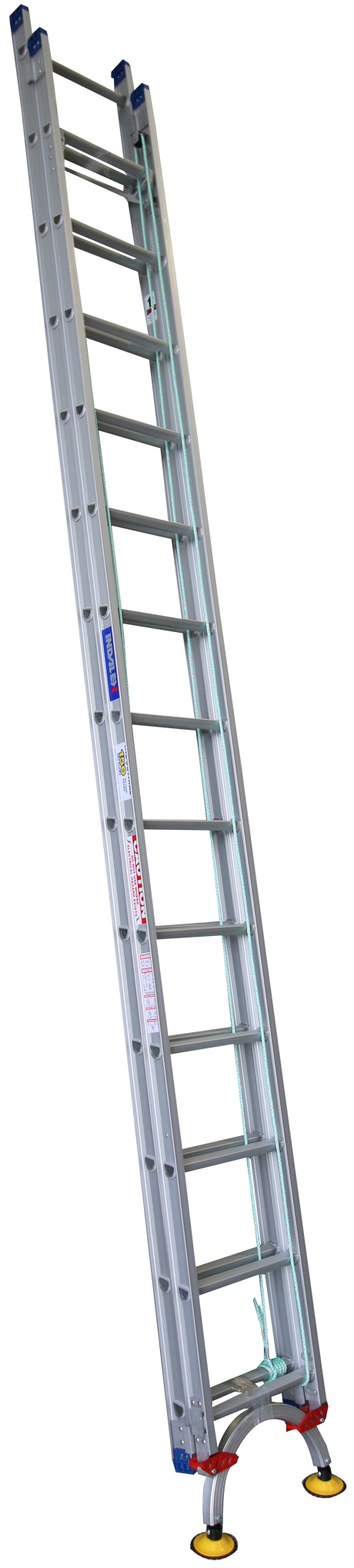 Pro-Series Extension Aluminium Ladders with Level Arc Fitted - Industrial Rated