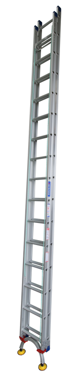 Pro-Series Extension Aluminium Ladders with Level Arc Fitted - Industrial Rated