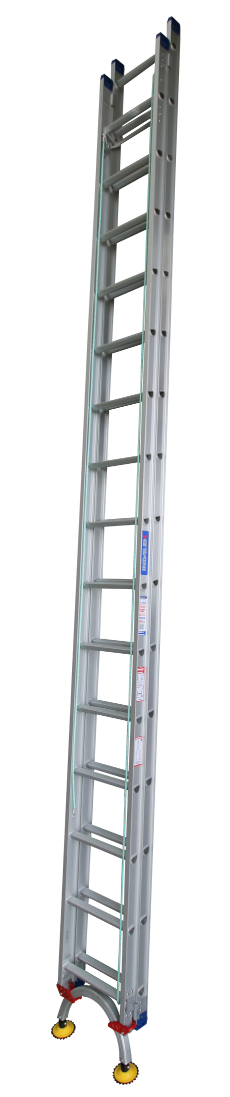 Pro-Series Extension Aluminium Ladders with Level Arc Fitted - Industrial Rated