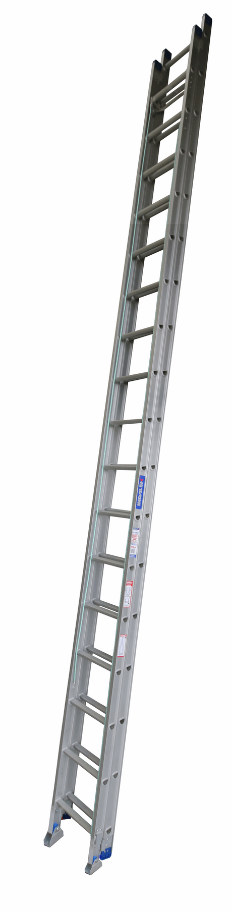 Pro-Series Industrial Rated Extension Aluminium Ladder With Swivel Feet