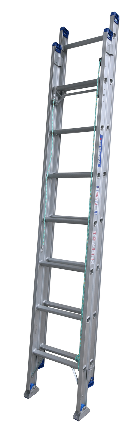 Pro-Series Industrial Rated Extension Aluminium Ladder With Swivel Feet