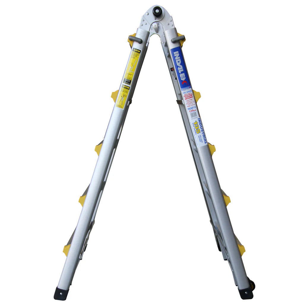 Pro Series Aluminium Industrial Telescopic Ladder - 4 Ladders In 1