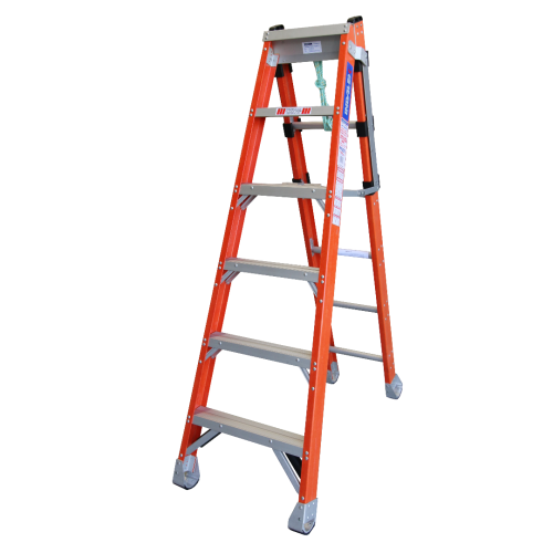 Indalex Pro Series Step, Extension and Stairway Heavy Duty Fibreglass Ladder