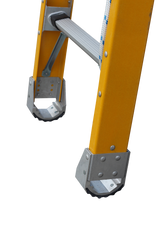 Pro Series Heavy Duty Industrial Fibreglass Linesman / Extension Ladder - Rated 150kg