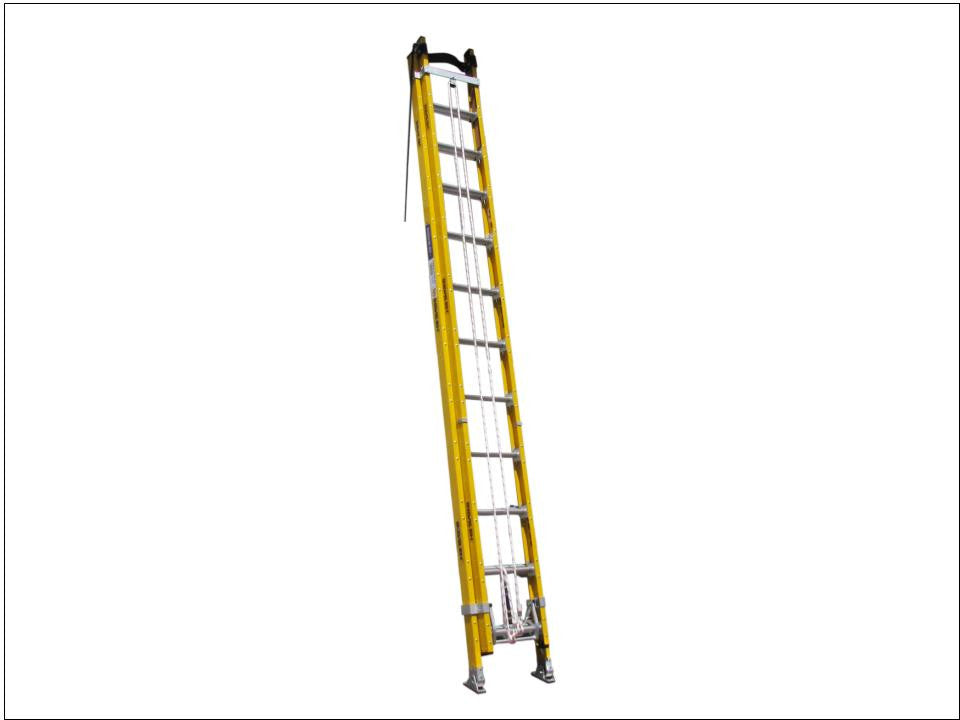 Pro Series Heavy Duty Industrial Fibreglass Linesman / Extension Ladder ...