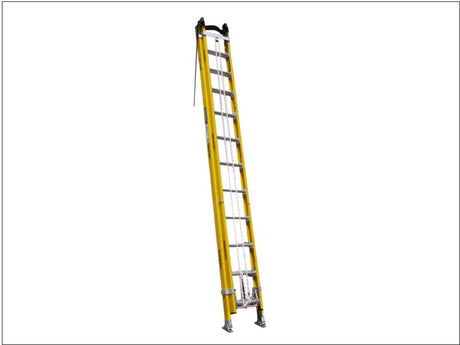 Pro Series Heavy Duty Industrial Fibreglass Linesman  Extension Ladder