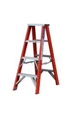 Pro Series Industrial Fibreglass Double Sided Step Ladder