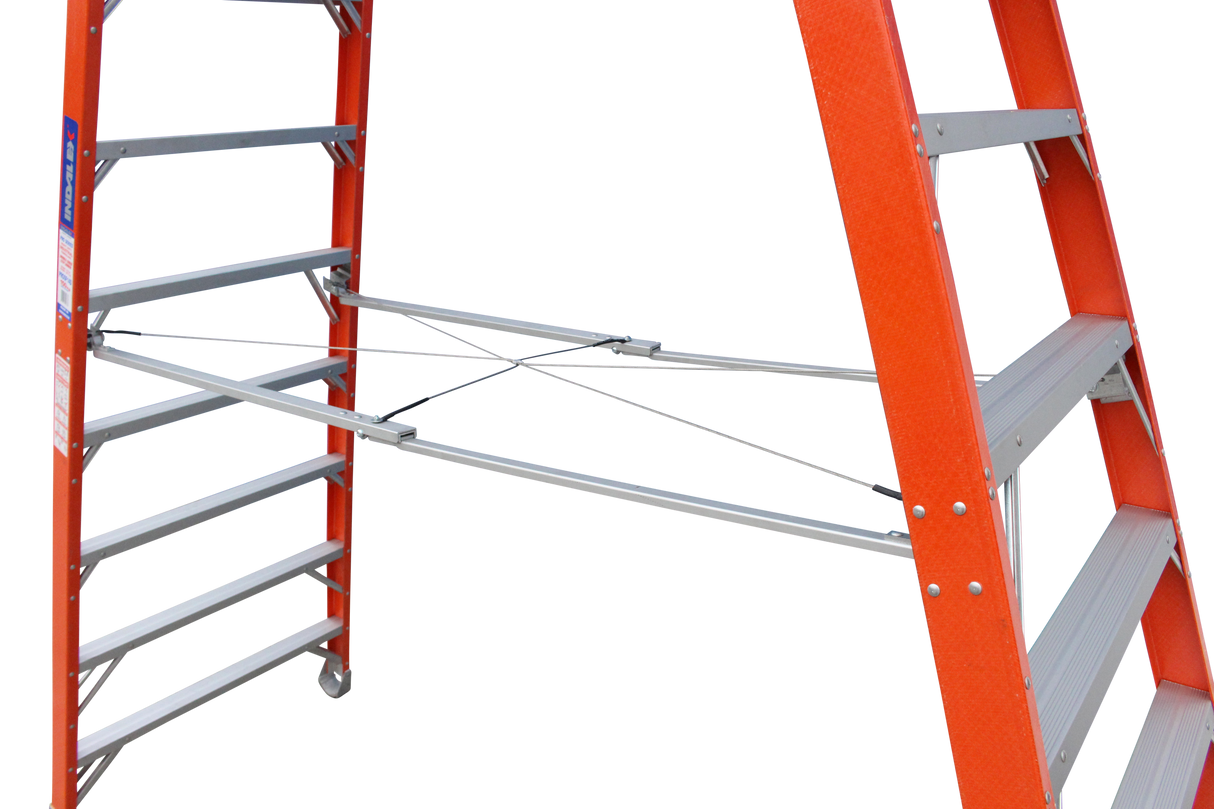 Pro Series Industrial Fibreglass Double Sided Step Ladder