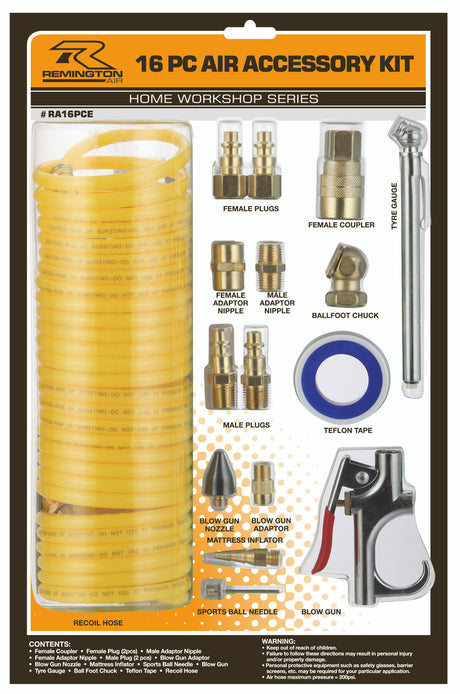 Air Command 16 Piece Pneumatic Accessory Kit