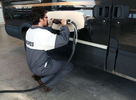 Rupes 400x70mm Long Board Orbital Sander - in action