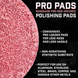 Renegade Pipe Pad - Pro Red Infused Polishing Pads For Aluminium And Stainless