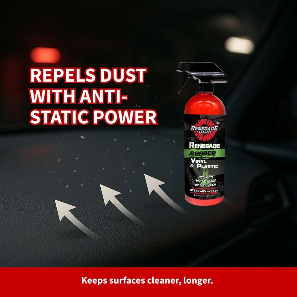 Renegade Rebel Rubber, Vinyl And Plastic Conditioner - All Shine With No Greasy Feeling!