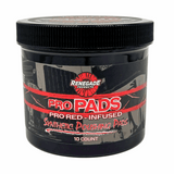 Jar of Renegade Pro Pads with a black lid on a white background
