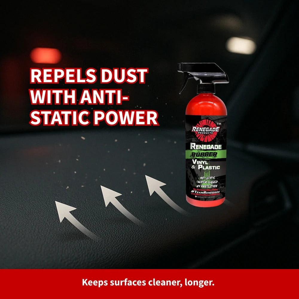 Renegade Rebel Rubber, Vinyl And Plastic Conditioner - All Shine With No Greasy Feeling!