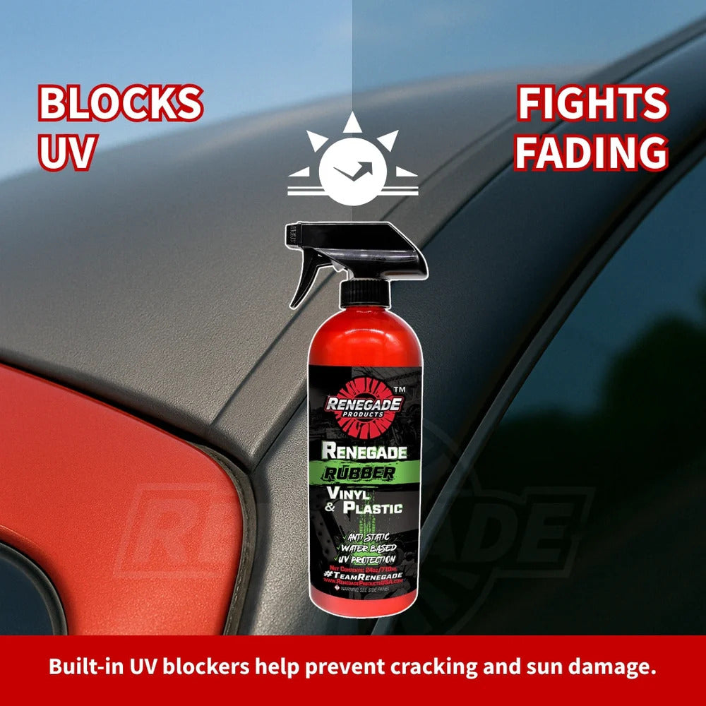 Renegade Rebel Rubber, Vinyl And Plastic Conditioner - All Shine With No Greasy Feeling!