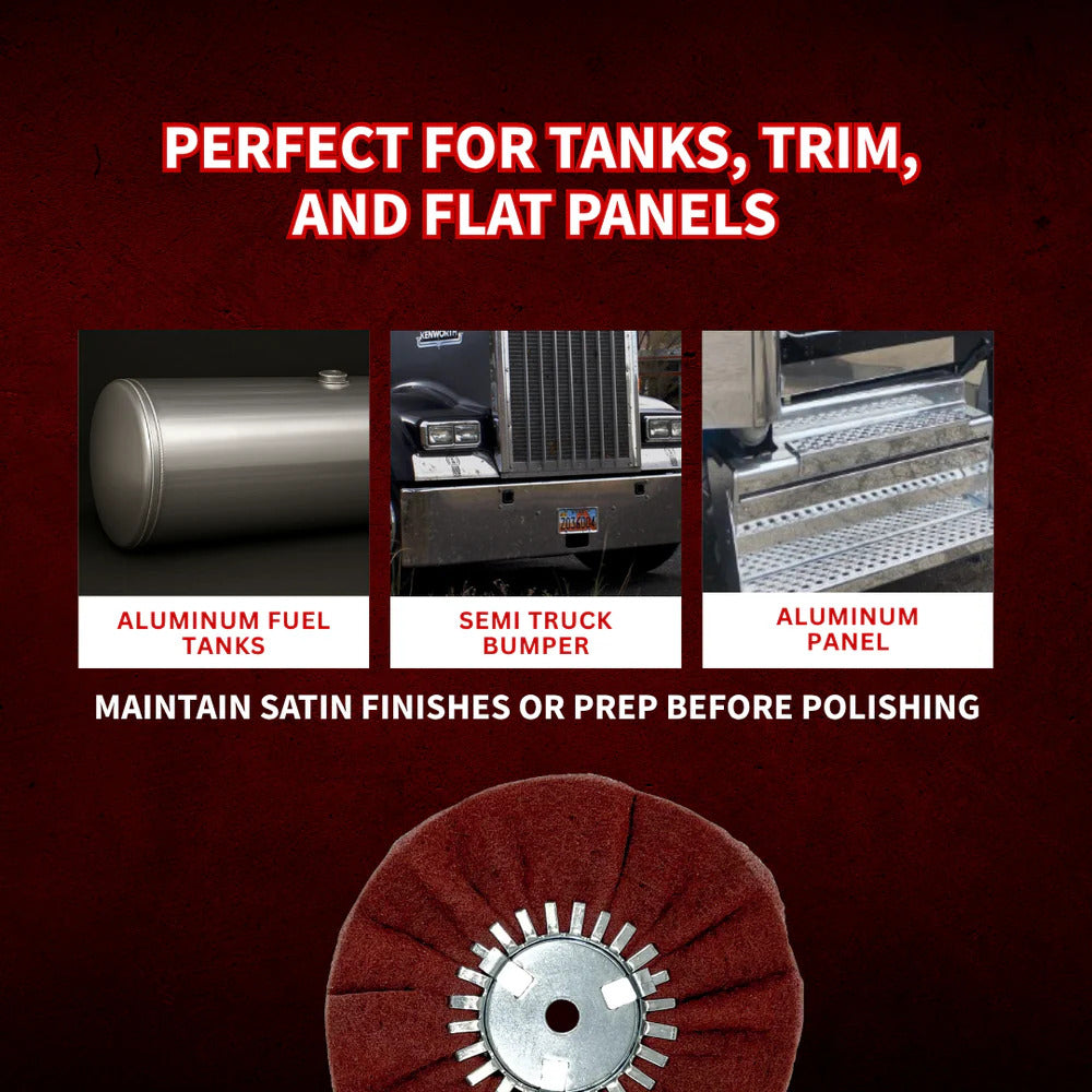 Renegade 9" Very Fine Satin Buff Wheel - The Prep And Satin Buff