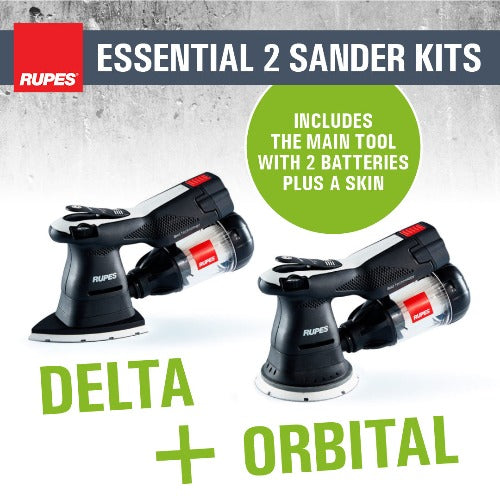 The Perfect Everyday Sander Combo Kit Rupes 18V Random Orbital 125mm Millin