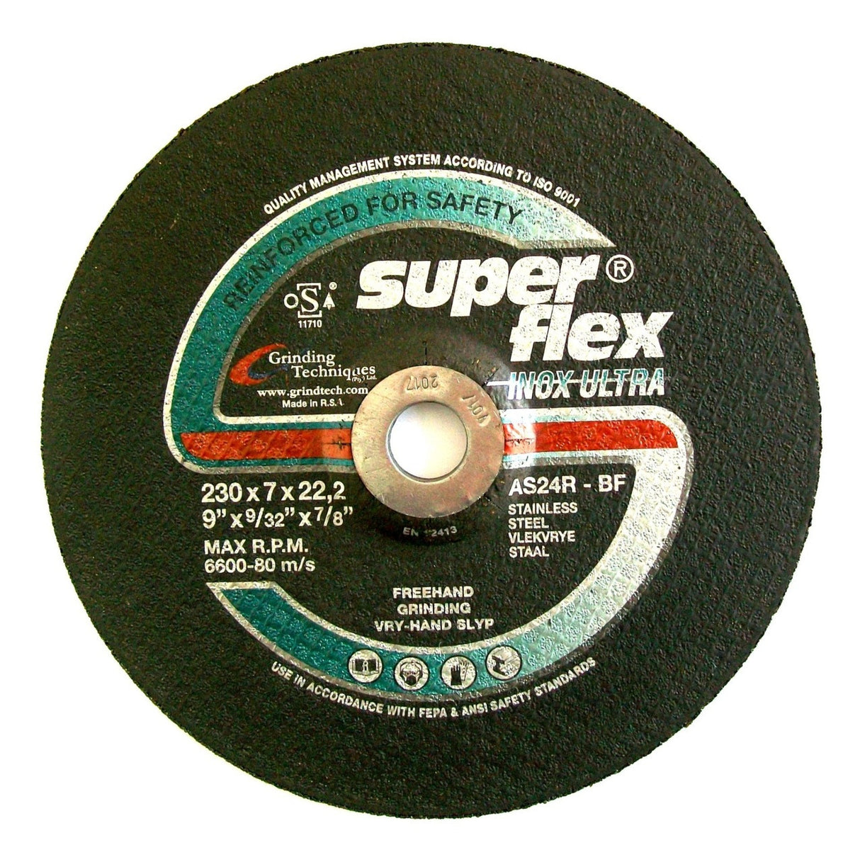 Super Flex Inox Grinding Wheels AS24R 230 x 7 x 22