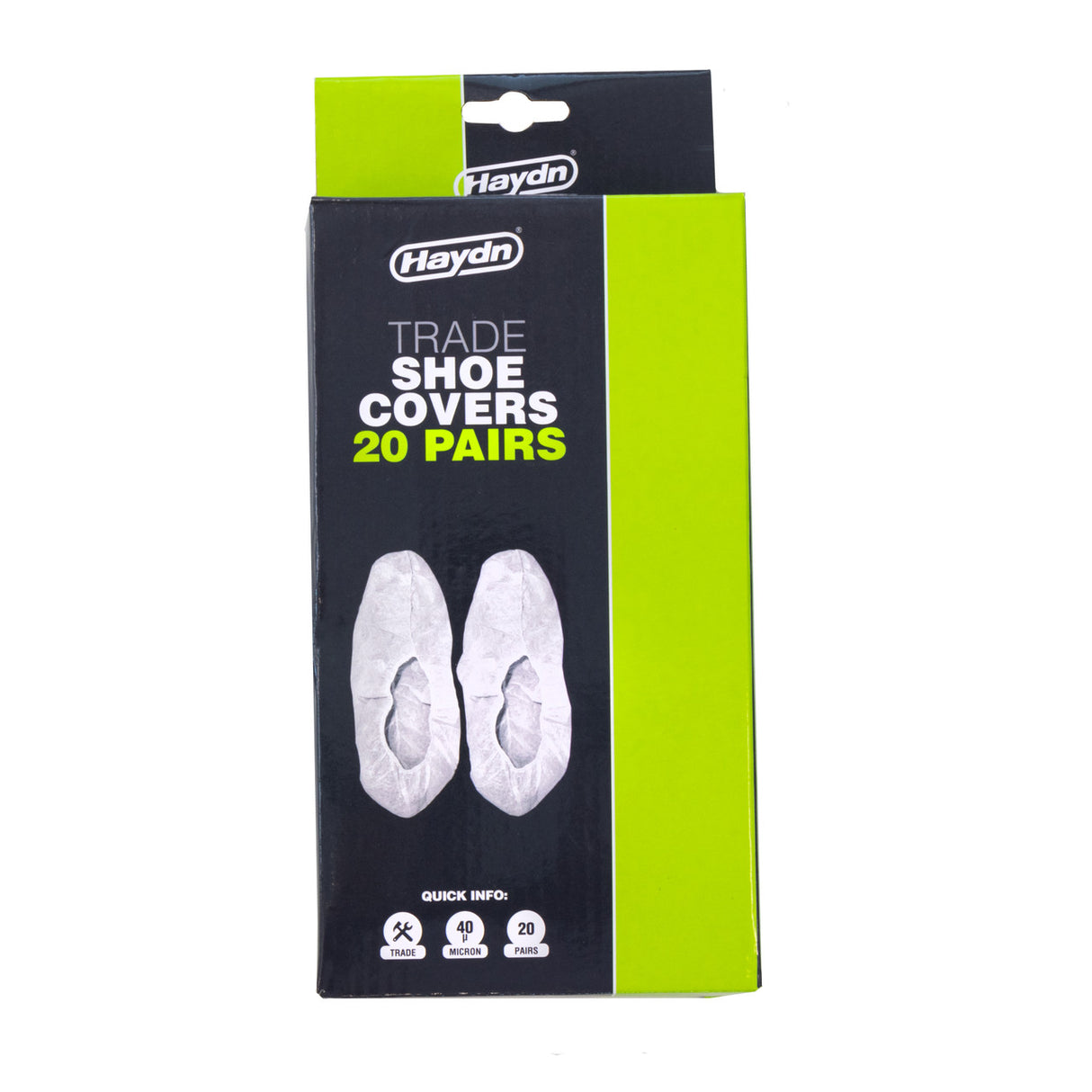 White Disposable Shoe Covers - 20 Pairs