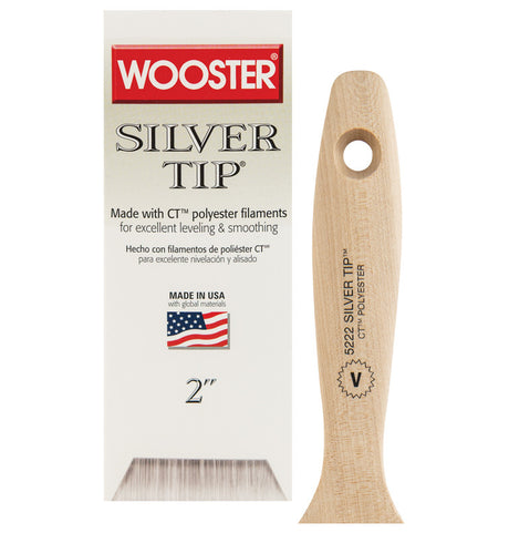 Wooster Silver Tip V Paint Brush  (short handle)