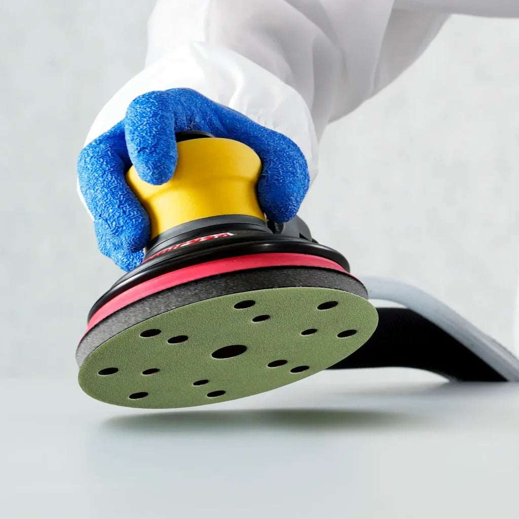 Smirdex Film Backed 150mm Ceramic Grain 15 Hole Velcro Abrasive Discs - 100 Pack