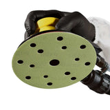 Smirdex Film Backed 150mm Ceramic Grain 15 Hole Velcro Abrasive Discs - 100 Pack