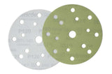 Smirdex Film Backed 150mm Ceramic Grain 15 Hole Velcro Abrasive Discs - 100 Pack