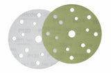 Smirdex Film Backed 150mm Ceramic Grain 15 Hole Velcro Abrasive Discs - 100 Pack