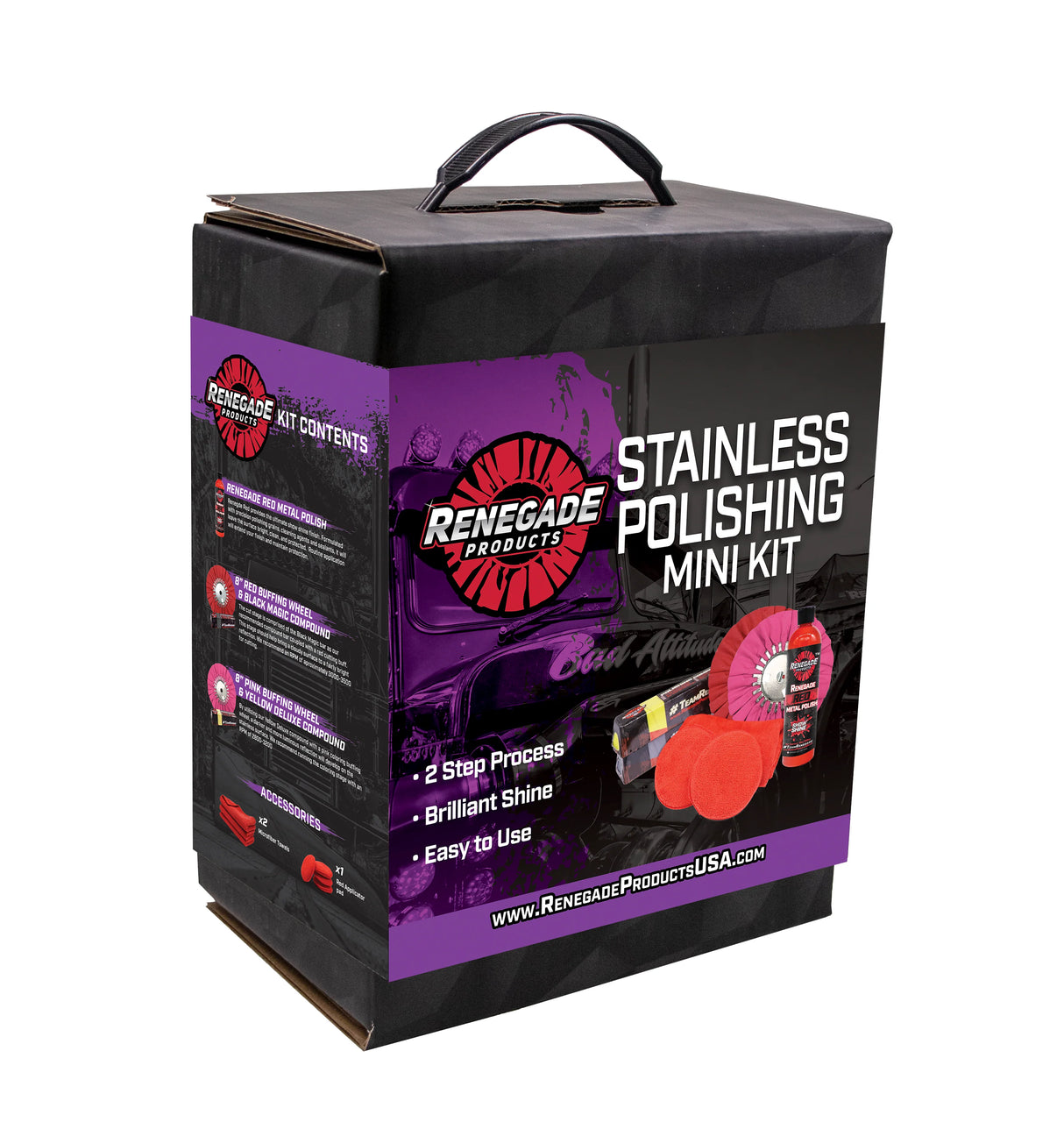 Renegade Stainless Polishing Mini Kit - 2 Steps To A Brilliant Shine