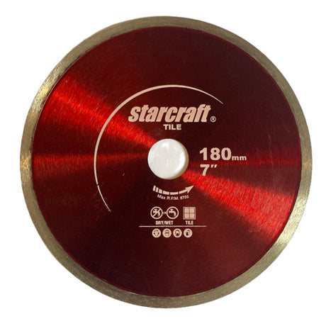 Starcraft Premium Hot Pressed Continuous Rim Diamond Blade - For Tiles & Granite