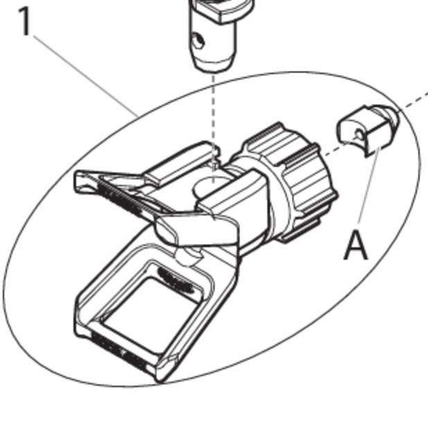 Wagner Control Pro T2 Spray Guard Assembly - Tip Holder