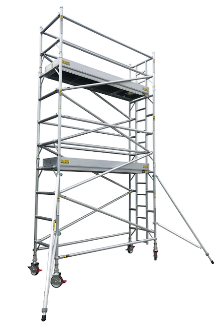 Titan Single Width Mobile Tower Scaffolding With Integrated Ladder