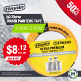 24mm Blue Dolphin Washi Painters Tape - The Flattest Tape For The Sharpest Paint Lines