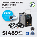 Strata 200A DC Pulse TIG / MMA Inverter Welder - EziTig200DCi