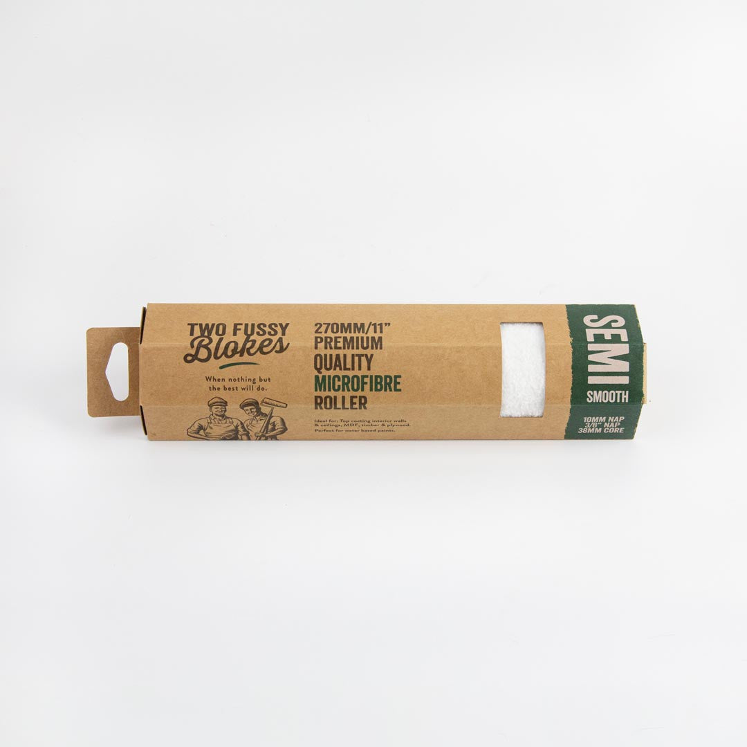 Two Fussy Blokes 270mm Semi Smooth Microfibre Roller Sleeve, 10mm Nap