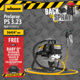 Wagner ProSpray PS 3.23 - A Serious Airless Paint Sprayer - Free Weber BABY Q