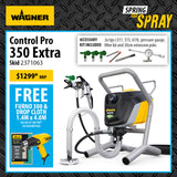 Wagner Control Pro 350 Extra - The Next Generation Of Airless Spraying - Includes Free Heat Gun
