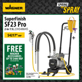 Wagner SF23 Pro - Versatile and Robust Airless Diaphragm Spray Unit - $400 FREE ACCESSORIES