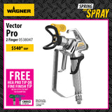 Wagner Vector Pro Airless Spray Gun - 2 & 4 Finger Trigger Options