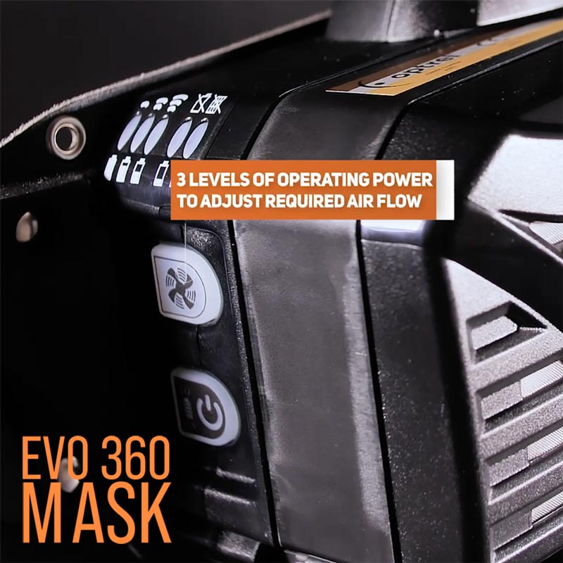 Walcom EVO 360 Powered Air Respirator - TH3 Respiratory Protection