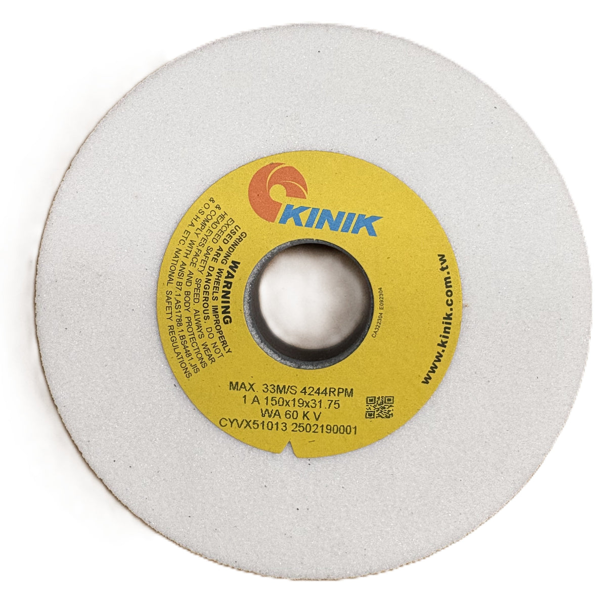 150mm x 19mm White Aluminium Oxide Grinding Wheels - Multi Bore