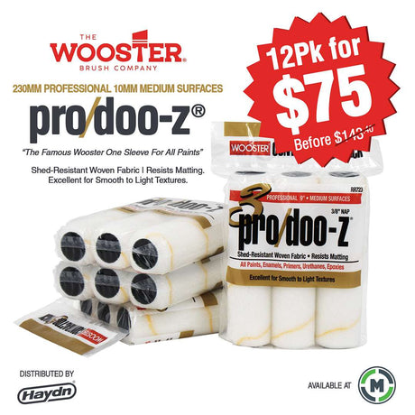 12 Pack - 230mm x 10mm Wooster Pro Doo-z - Buy The Box