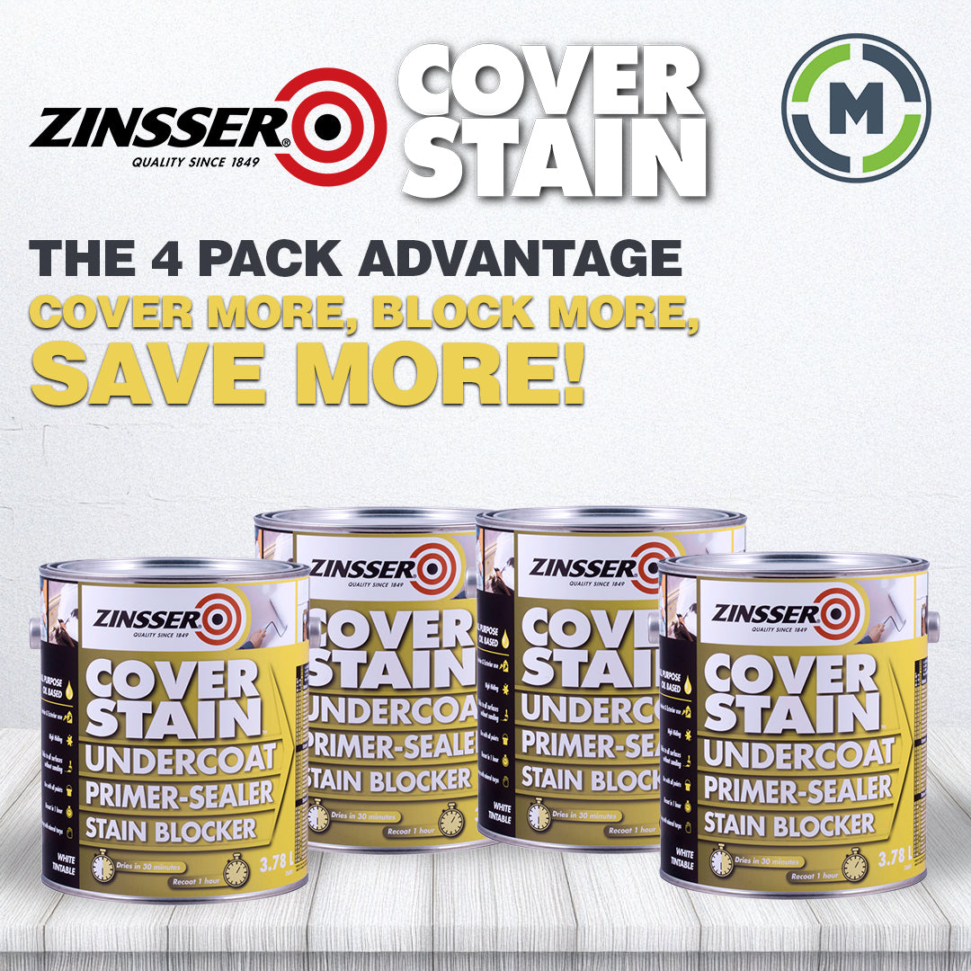 Buy The Box Zinsser Cover Stain - 4 x 3.75L Tins