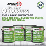 Zinsser Bulls Eye Odourless Undercoat, Primer And Sealer, 4 x 3.75L Tins